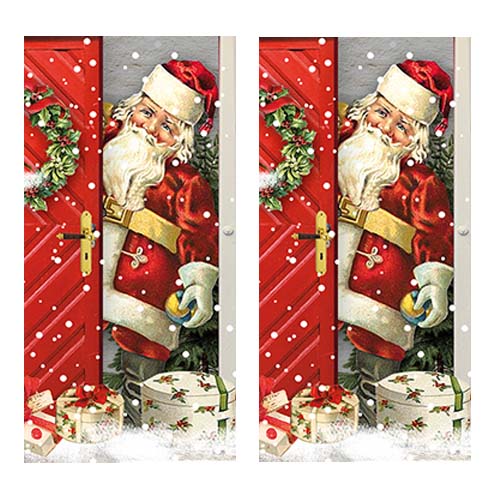2x 10 Taschentücher Santa is welcome - Nostalgie Weihnachtsmann