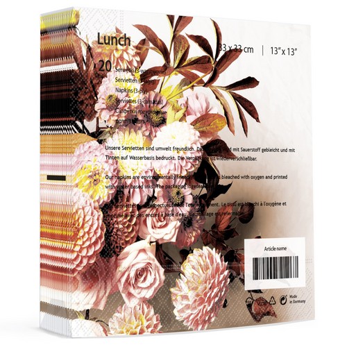 20 Servietten Autumn Bouquet - Herbstlicher Strauß 33x33cm