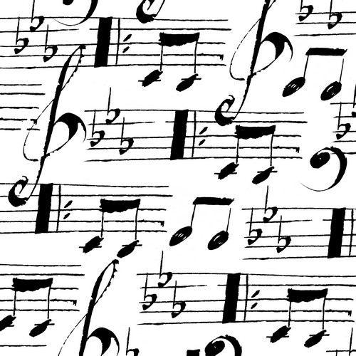 20 Servietten Musique - Notenzeilen 33x33cm