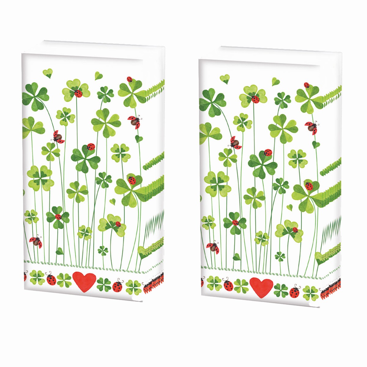 2x 10 Taschentücher Good Luck - Glücksklee