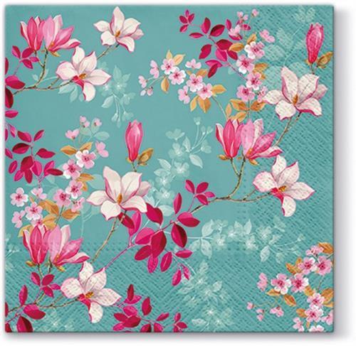 20 Servietten Magnolia 33x33cm