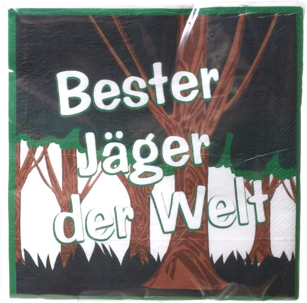 20 Servietten Jäger 2-lagig, 33x33cm