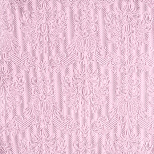 15 geprägte Servietten Elegance rose 33x33cm