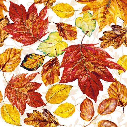 20 Servietten Leaves - Der Herbst kommt 33x33cm