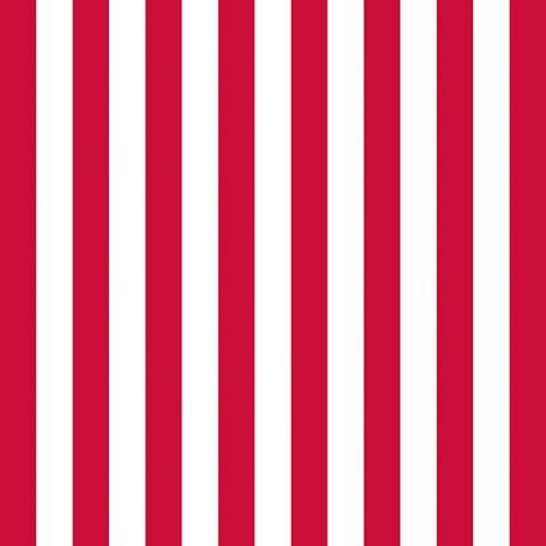 20 Servietten Stripes red - Streifen rot/weiß 33x33cm