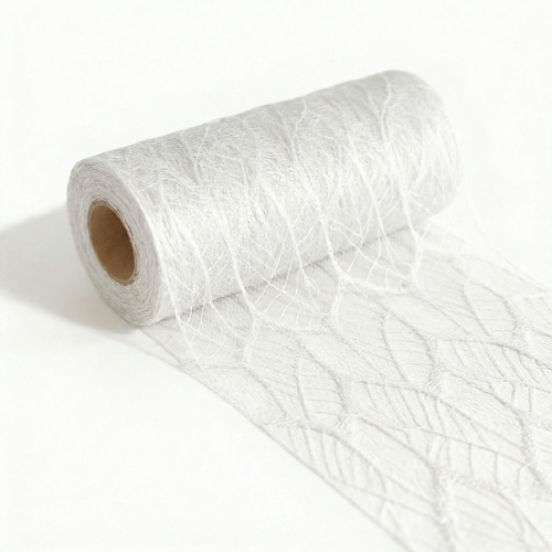 Tischläufer Nature Line aus Vlies White - weiß 15cm x 15m