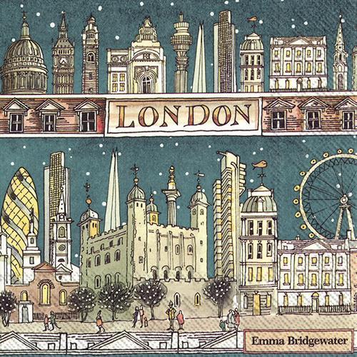 20 Servietten London at Night - London bei Nacht 33x33cm