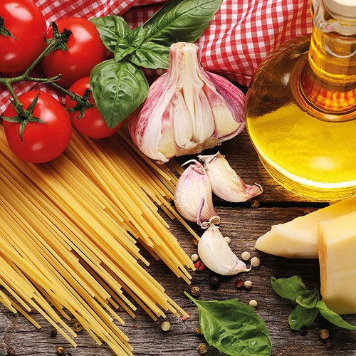 20 Servietten Spaghetti - Zubereitung von Pasta 33x33cm