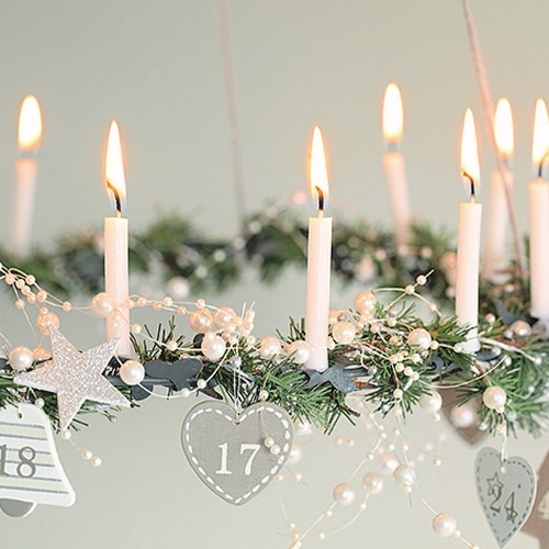 20 Servietten Blaze of Light - Dekorierte Adventszeit 33x33cm