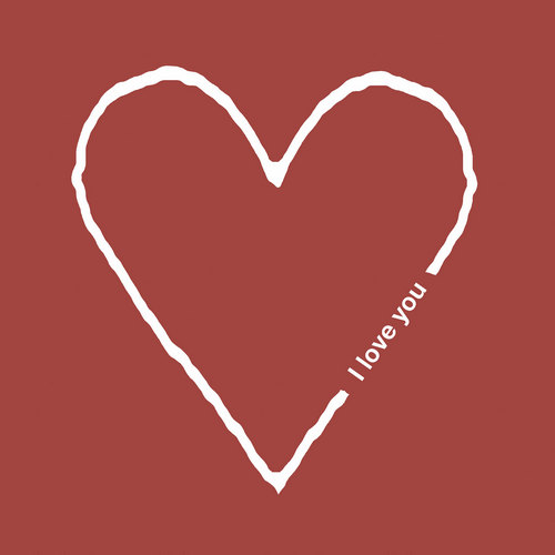 20 Servietten I love you 33x33cm