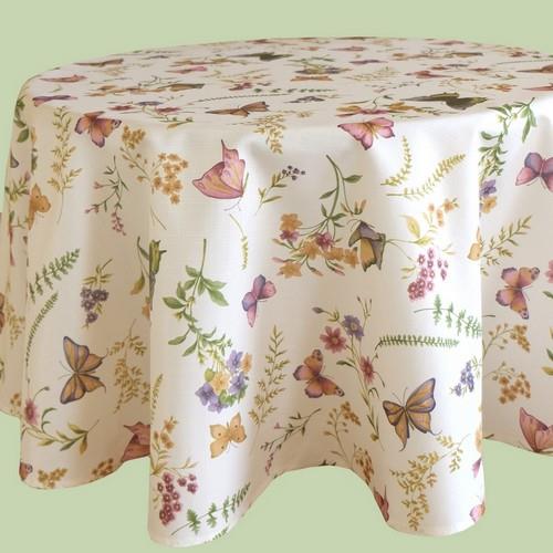 Mitteldecke rund Polyester Schmetterling Ø150cm