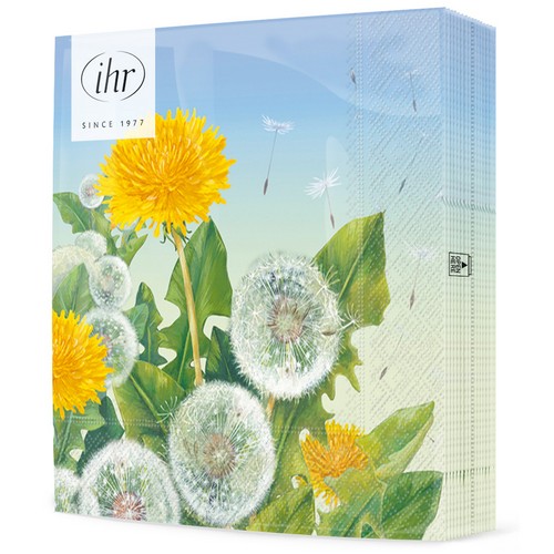 20 Servietten Dandelion Meadow - Hübsche Löwenzahnwiese 33x33cm
