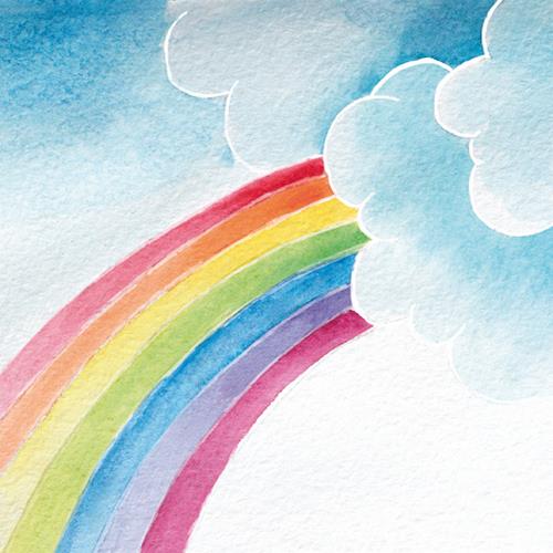 20 Servietten Rainbow - Regenbogen aus den Wolken 33x33cm
