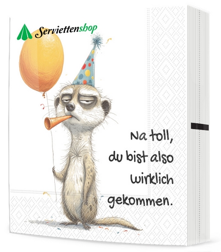 20 Servietten Happy Safari Animals - Party Safari Tiere 33x33cm