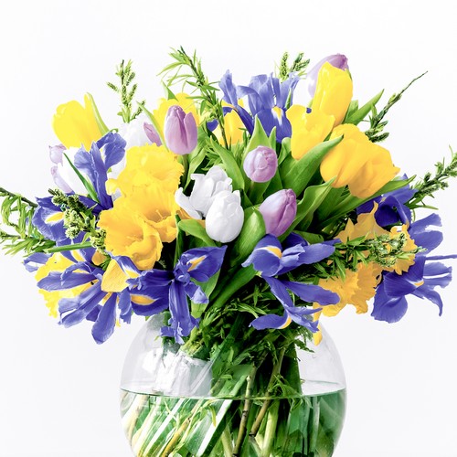 20 Servietten Flower Vase - Vase voller eleganter Blumen 33x33cm