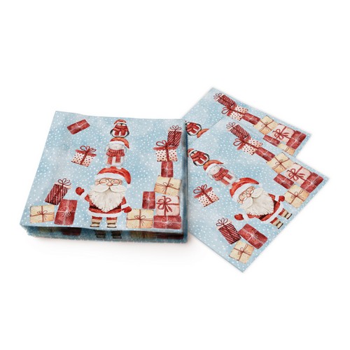 20 Servietten Santas helpers - Helfer vom Weihanchtsmann 33x33cm
