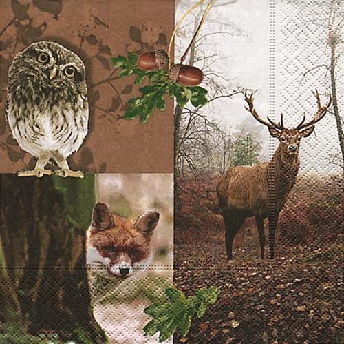 20 Servietten Forest Resident 33x33cm