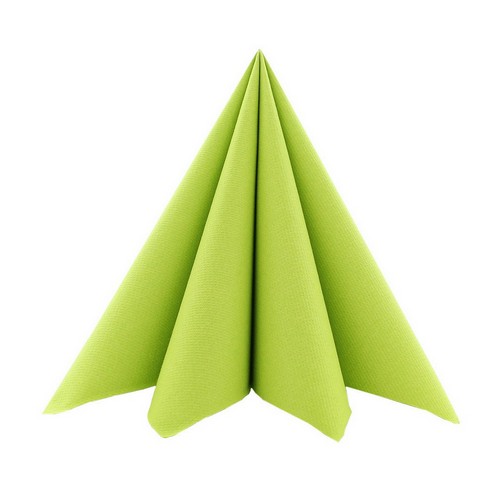 12 Servietten Linclass Airlaid Uni kiwi 40x40cm