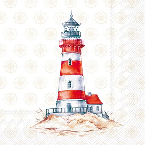 20 Servietten Lighthouse - Leuchtturm einzeln 33x33cm