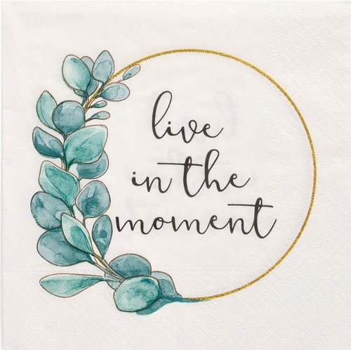 20 Servietten Live in the Moment - Lebe im Moment 33x33cm