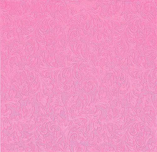 RP 16 Servietten Fiorentina geprägt Uni pink 33x33cm