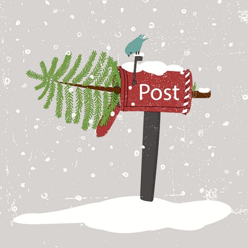 20 Servietten You've got Mail - Baum im Briefkasten 33x33cm