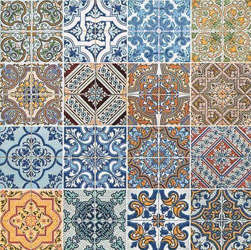 20 Servietten Tiles 33x33cm