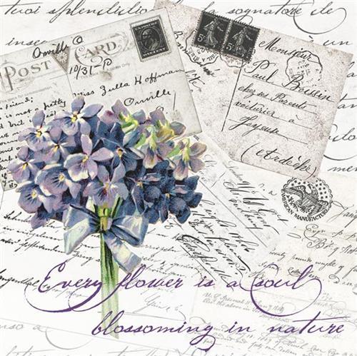 20 Servietten Romantic Letters 33x33cm