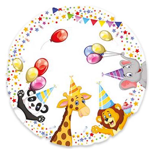 8 Pappteller My Birthday - Tierischer Geburtstag Ø22,7cm