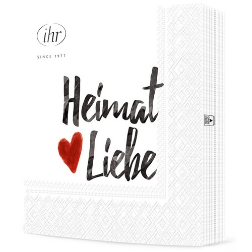 20 Servietten Heimatliebe - Liebe für die Heimat 33x33cm