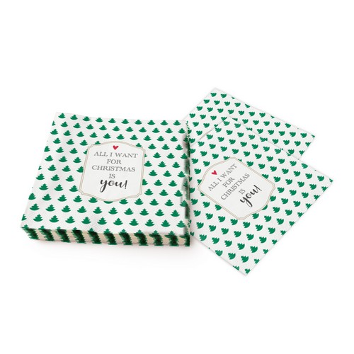 20 Servietten All I want - Nur Dich an Weihnachten 33x33cm