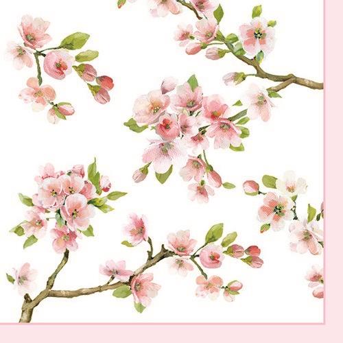20 Servietten Sakura – Blühende Kirschzweige 33x33cm