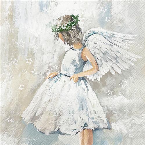 20 Servietten My Angel - Reiner, ruhiger Engel 33x33cm
