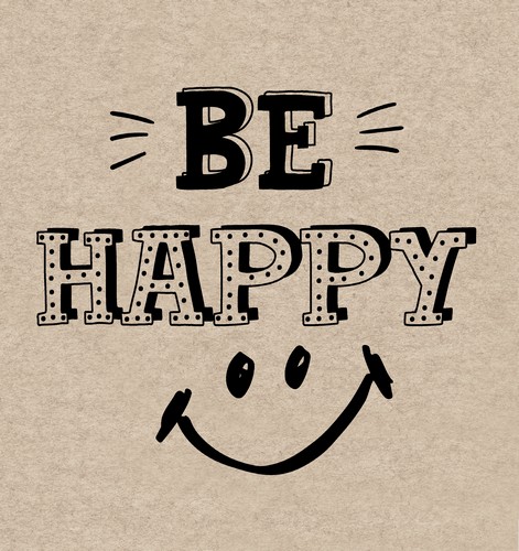20 Servietten nachhaltig Happy Smiley - Einfach glücklich 33x33cm