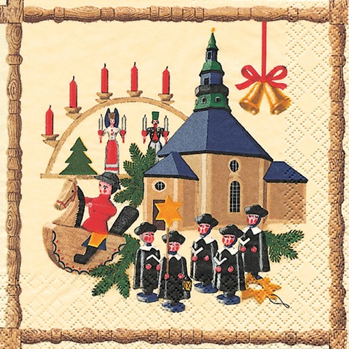 20 Servietten Seiffen - Rund um Seiffen 33x33cm