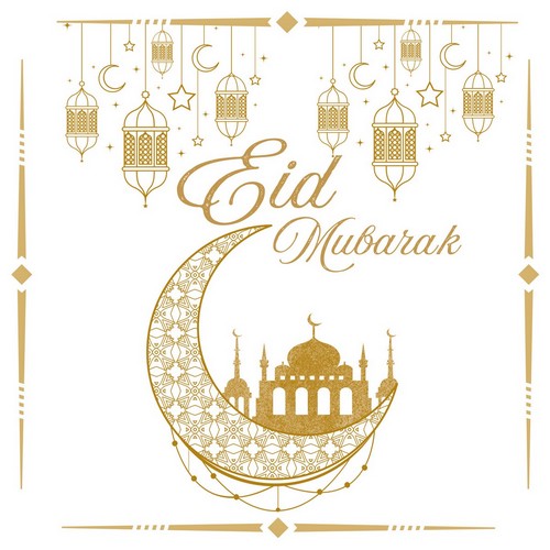20 Servietten Eid Mubarak 33x33cm