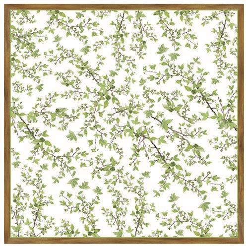 20 Servietten Natura - Natürliche Zweige mit Blätter 33x33cm
