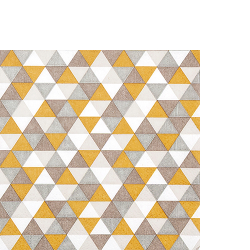 20 kleine Cocktailservietten Trevia warm - Kaleidoscope gold-braun 25x25cm
