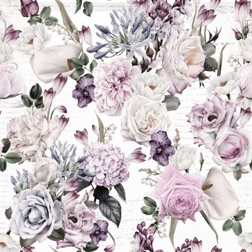 20 Servietten Kukkien Iloa - Vintage Blumenvielfalt 33x33cm