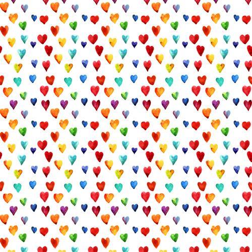 20 Cocktailservietten Pride – Herzregen bunt 24x24cm