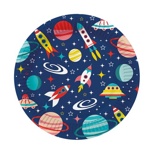 10 Pappteller Space - In der Galaxie Ø23cm