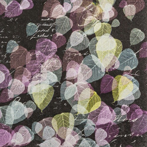 20 Servietten Trendy Leaves - Blätter über Blätter 33x33cm