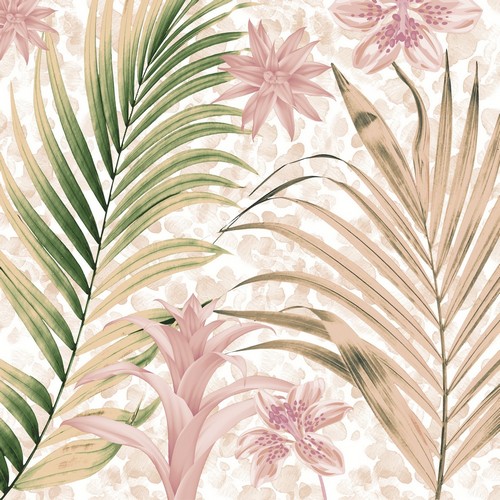 20 Servietten Wild palms - Wilde Palmenblätter 33x33cm