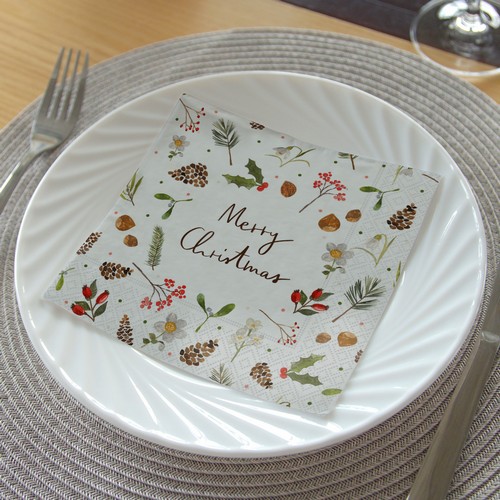 20 Servietten Lena´s Christmas - Merry Christmas in winterlicher Umgebung 33x33cm