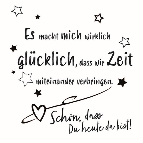 20 Servietten Glückliche Zeit 33x33cm