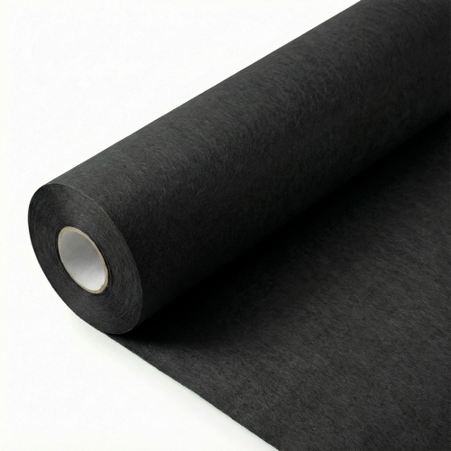 Tischläufer Basic Line aus Vlies Black - schwarz 30cm x 15m