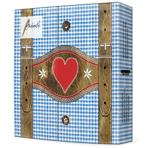 20 Servietten Lederhosen blue - Lederhosen und Hemd blau 33x33cm