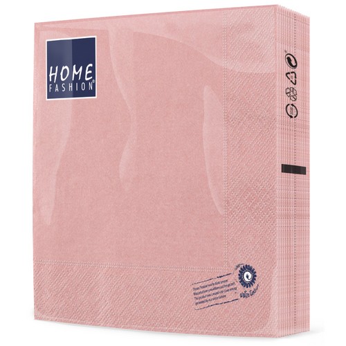 20 Servietten Perl Effect antique rose - altrosa 33x33cm