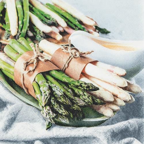 20 Servietten Spargelzeit 33x33cm