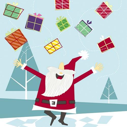20 Servietten Xmas Hurray - Endlich Weihnachtsgeschenke 33x33cm